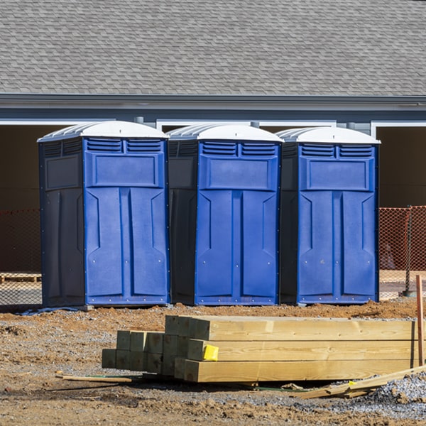 do you offer hand sanitizer dispensers inside the porta potties in Lueders